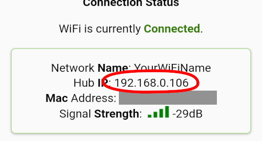 VegeHub WIFI IP Address