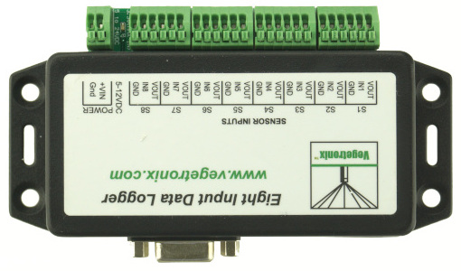RS232 Data Logger with 8 Channels