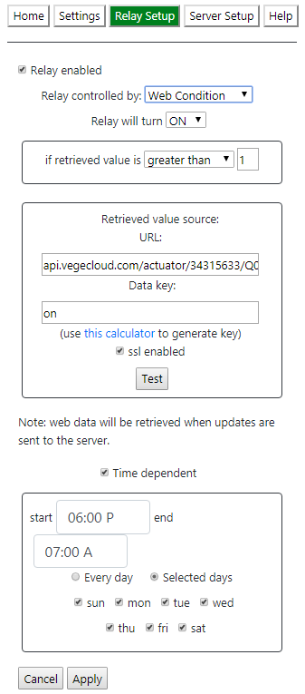 WiFi Control Hub - Relay Triggered from Web URL