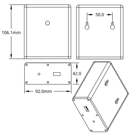 VegeSim™ Cellular Connectivity Module Dimensions